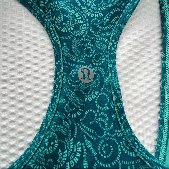 Lululemon Cool Racerback Teal Tank - Picture 4 of 9